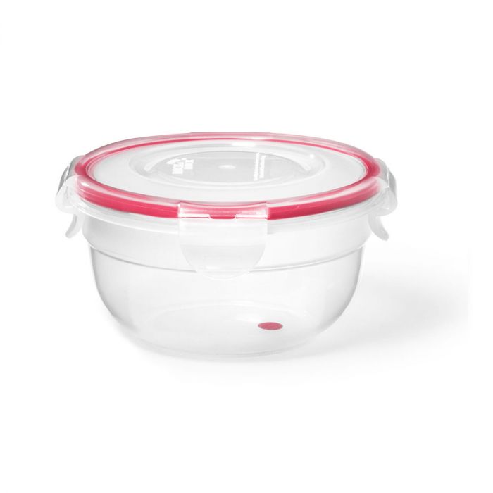 Hộp bảo quản thực phẩm hình tròn LocknLock Nestable480ml (Silicone đỏ) - HSM943EM, , large image number 1
